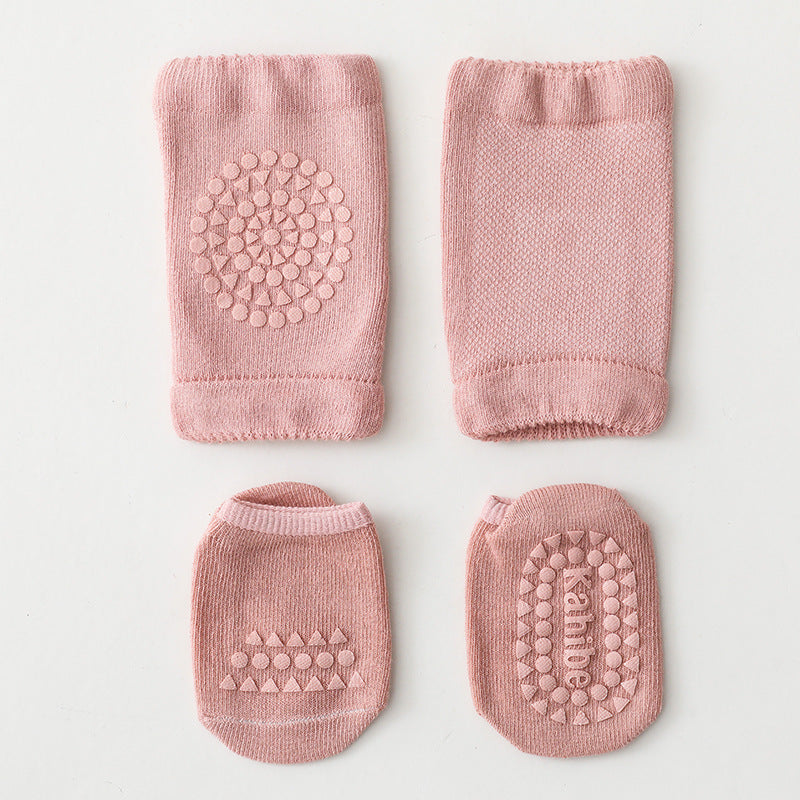 Children's Knee Pad Floor Socks Set