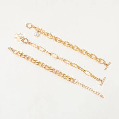 High-grade Retro U-shaped Double-layer Metal Chain Tag Necklace