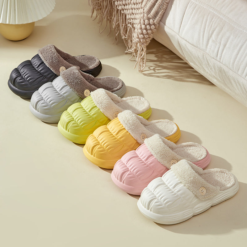 Waterproof, Non-Slip, Fluffy And Fuzzy Indoor Slippers