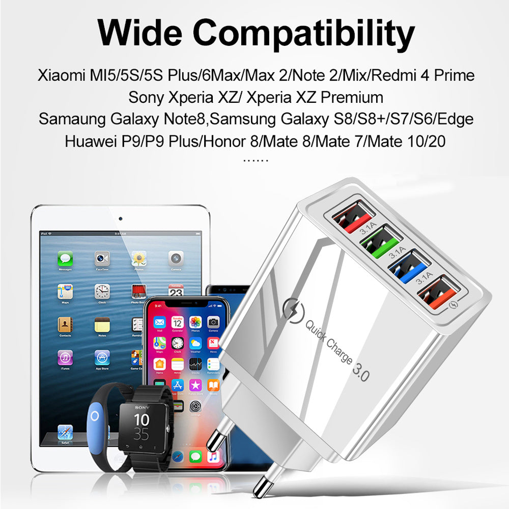 Quick 4 Slot Portable Charger