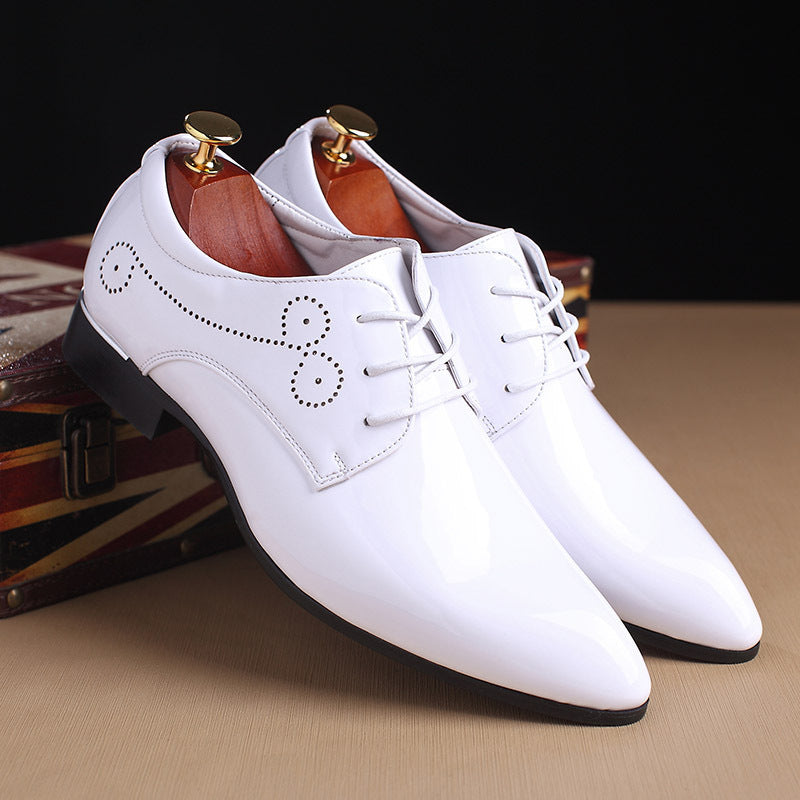 Men Slip-on Leather Casual Dress Shoes
