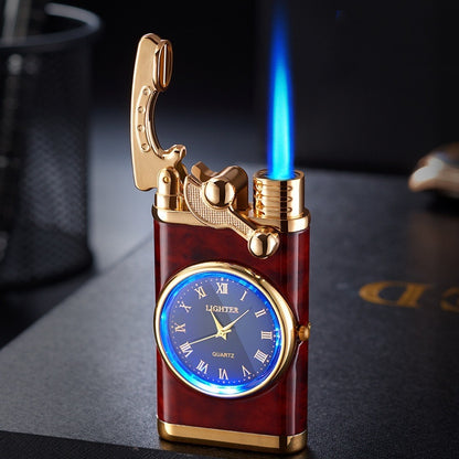 Real Dial Inflatable Windproof Lighter Men's Watch Gift