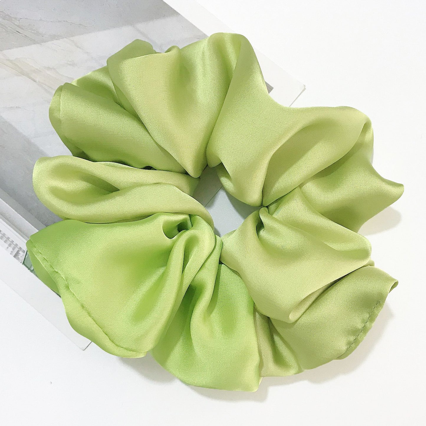 Smooth Satin Large Intestine Circle Hair Tie