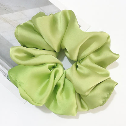 Smooth Satin Large Intestine Circle Hair Tie