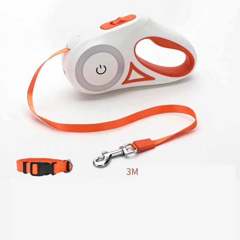 Retractable Dog Leash And Dog Collar
