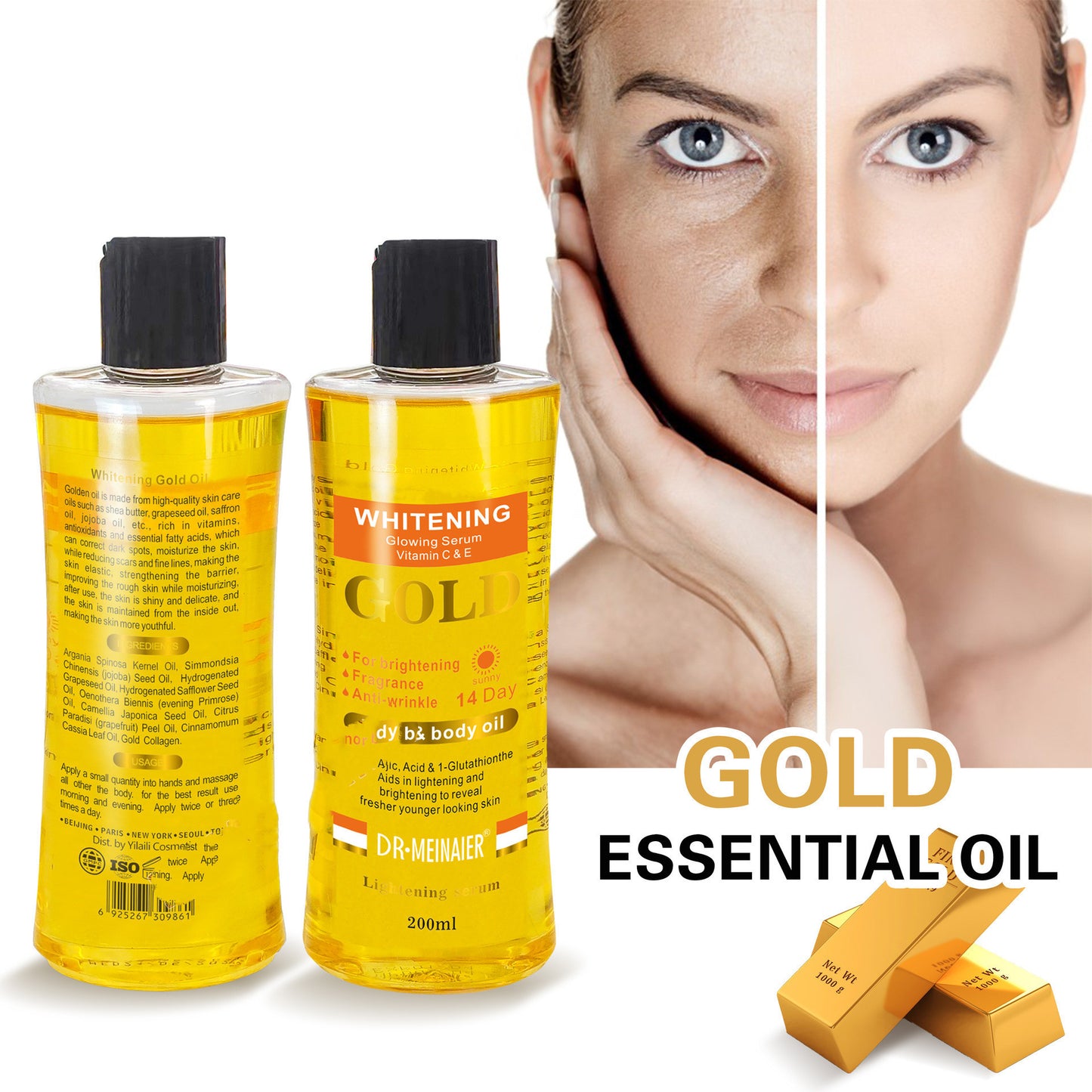 Gold Oil Body Skin Care