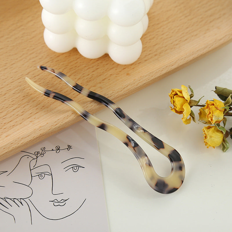 Acetate U-shaped Twist Hairpin