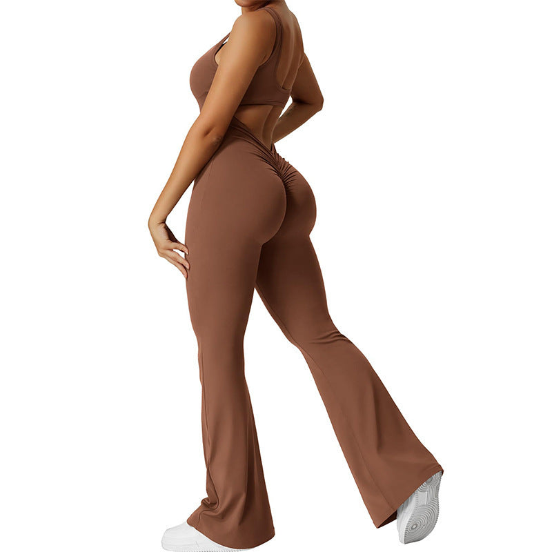 Sexy Backless Exercise Yoga Jumpsuit