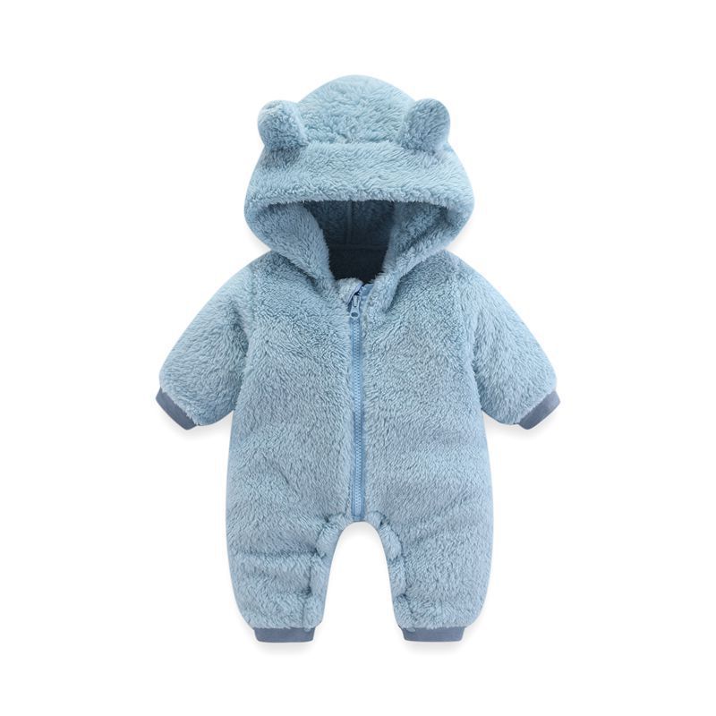 Newborn Thermal Zipper Onesie Rompers Jumpsuit