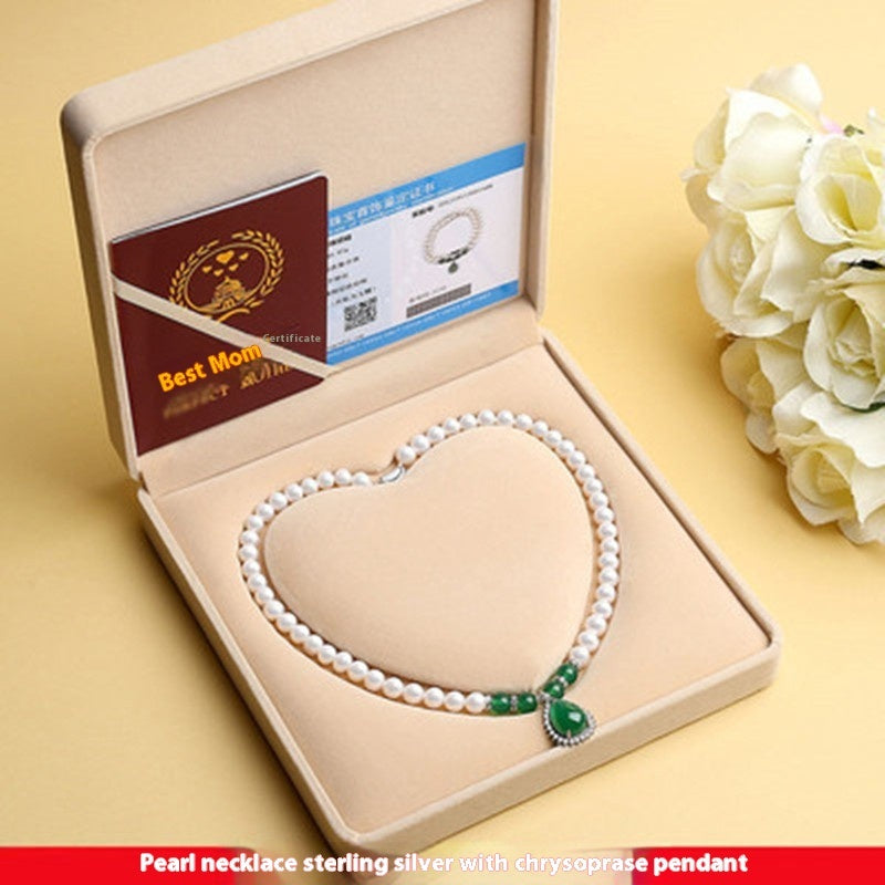 Silver Shell Pearl Necklace