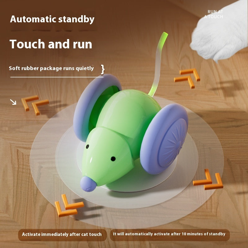 Interactive Electric Mouse Car Toy for Cats