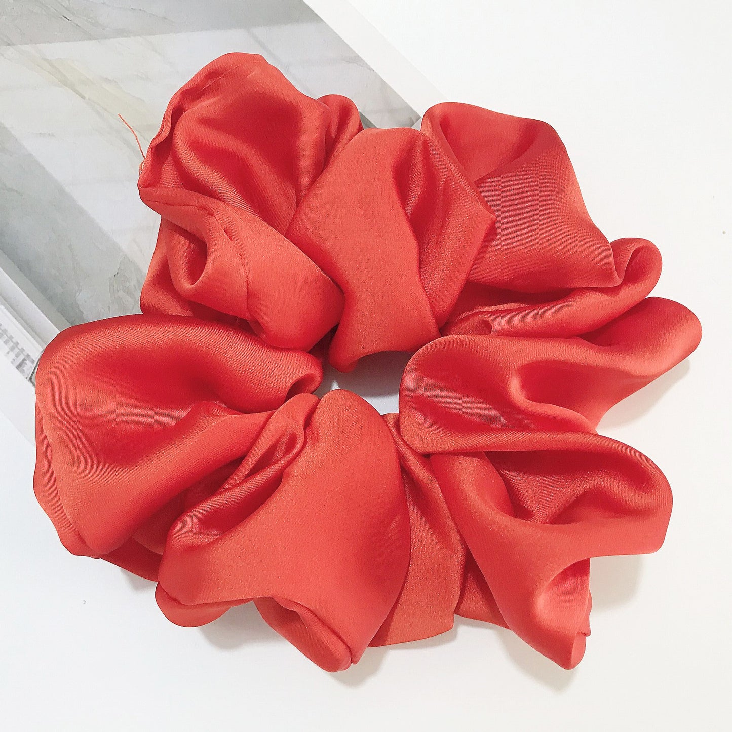 Smooth Satin Large Intestine Circle Hair Tie