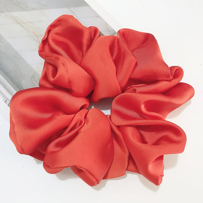 Smooth Satin Large Intestine Circle Hair Tie