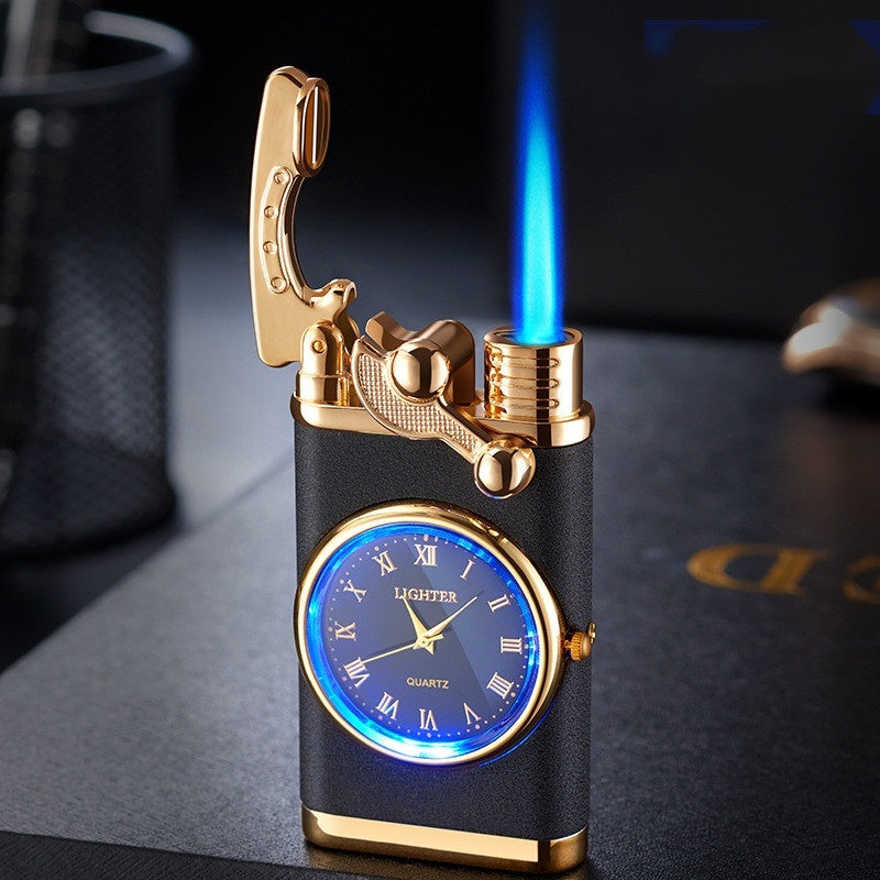 Real Dial Inflatable Windproof Lighter Men's Watch Gift