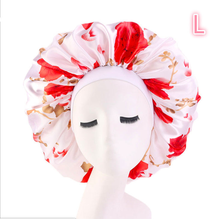 Beauty Silk Bonnet Sleep Night Cap