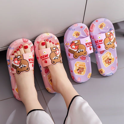 Cartoon Non-slip Soft Bottom Thick Flip Flops