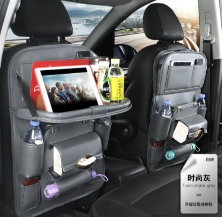 Multifunction Car Storage Leather Organizer