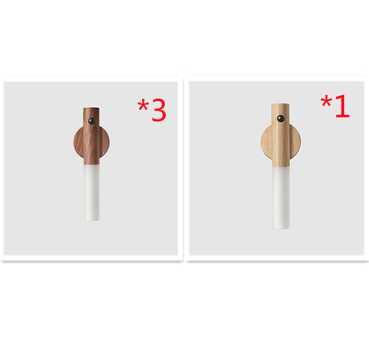 Auto LED USB Rechargeable Magnetic Wooden Night Light