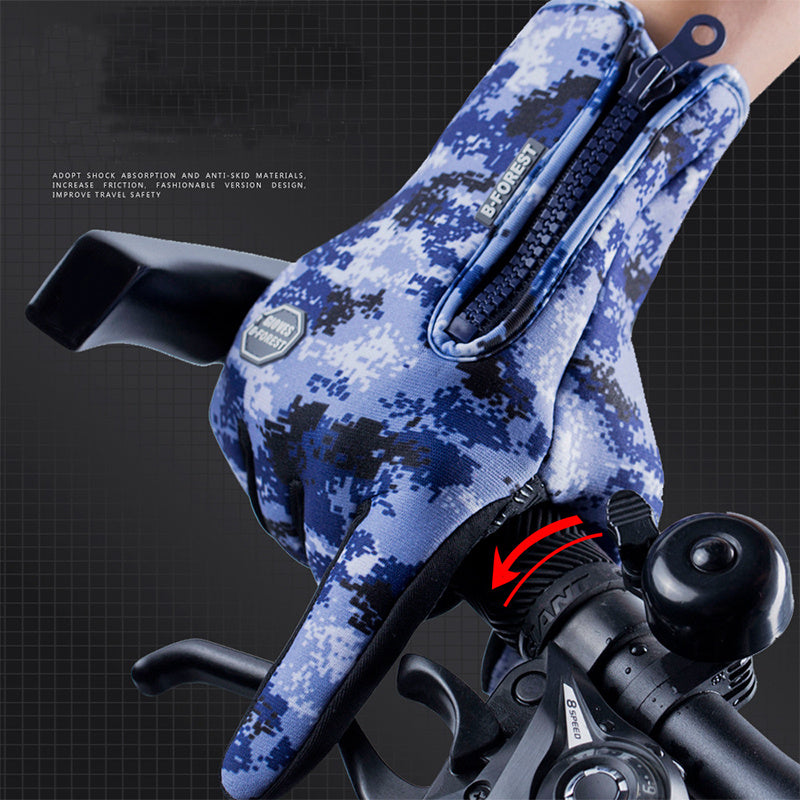 Touch Screen Riding Motorcycle Sliding Waterproof Sports Gloves