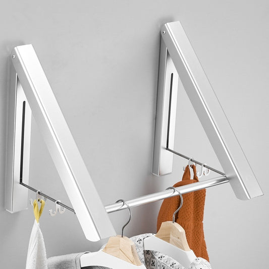 Punch-Free Space Aluminum Foldable Wall Hanger