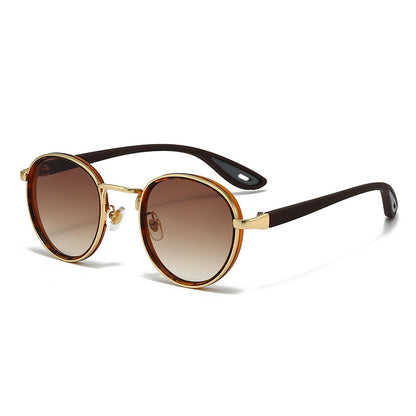 Women's Simple All-match Vintage Round Frame Sunglasses