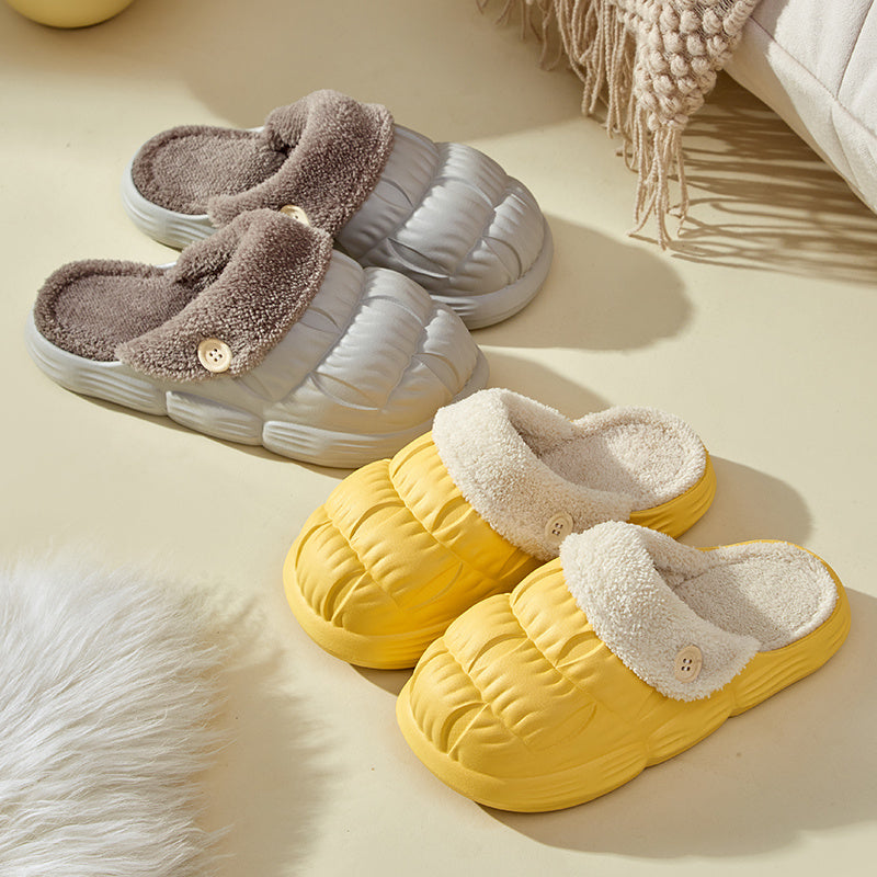 Waterproof, Non-Slip, Fluffy And Fuzzy Indoor Slippers