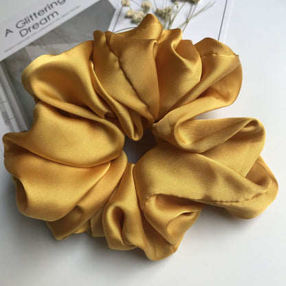 Smooth Satin Large Intestine Circle Hair Tie
