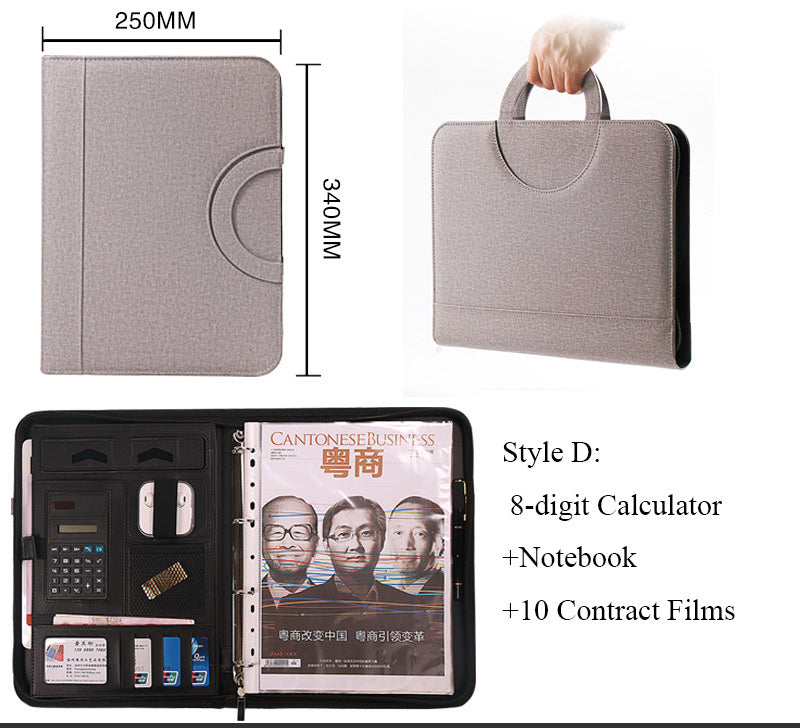 A4 Multifunctional Portable Zipper Bag