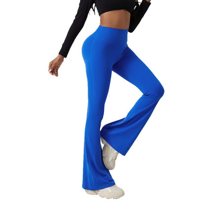 High Waisted Hip Lifting And Wide Leg Fitness Pants