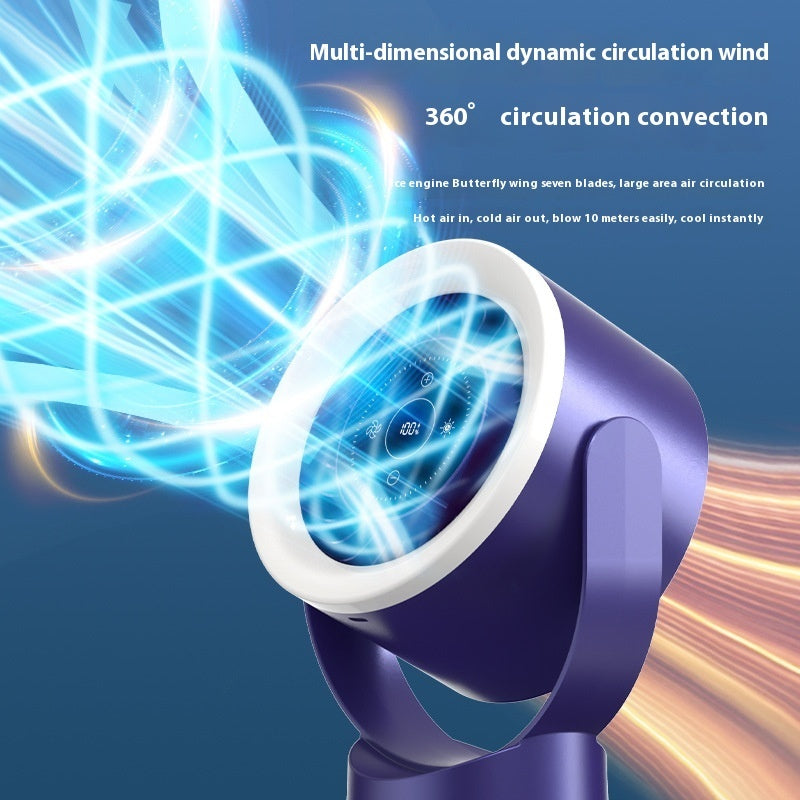 3-in-1 Rechargeable Adjustable Fan & LED Light – Desktop, Wall-Mount, USB Table Fan