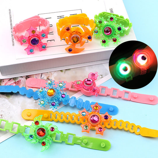 Luminous LED Light Fidget Spinner Bracelet