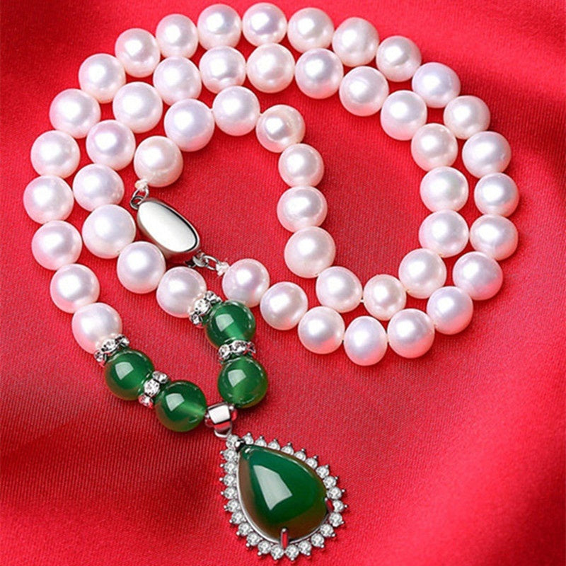Silver Shell Pearl Necklace