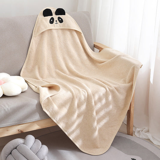 Children's Cute Cartoon Hooded Towel Cloak