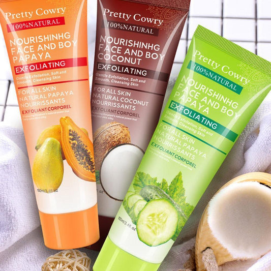 Cucumber, Coconut, Papaya Facial Exfoliating Gel Cream