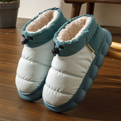 Women's Outer Wear Fleece-lined Indoor Warm Slippers