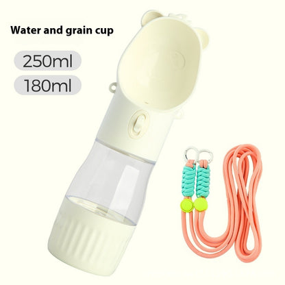 2 In 1 Portable Dog Water Bottle For Small Big Dogs And Cats For Outdoor