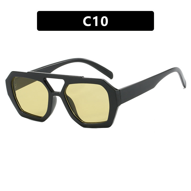 Ins Big Frame Leopard Beach Vacation Glasses
