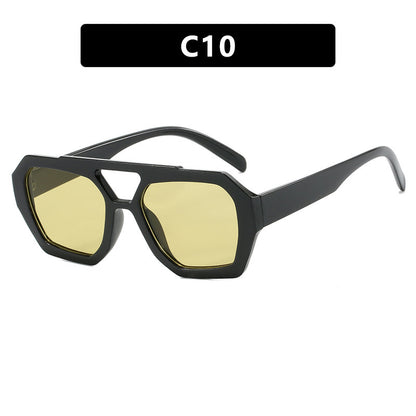 Ins Big Frame Leopard Beach Vacation Glasses