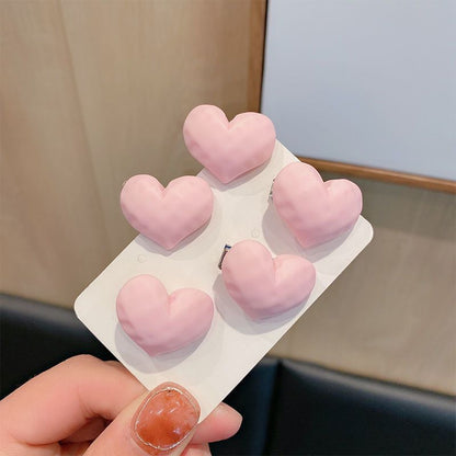 Soft Girl Cute Series Peach Hair Clip