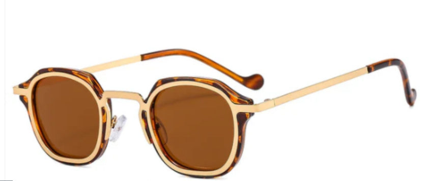 Men's And Women's Punk Box Metal PC Hybrid Sunglasses