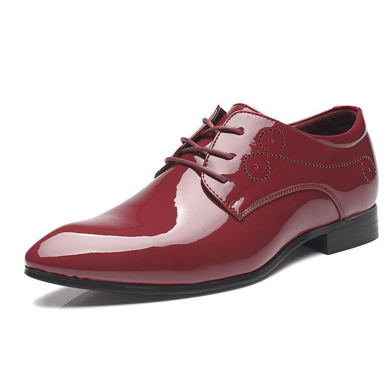 Men Slip-on Leather Casual Dress Shoes