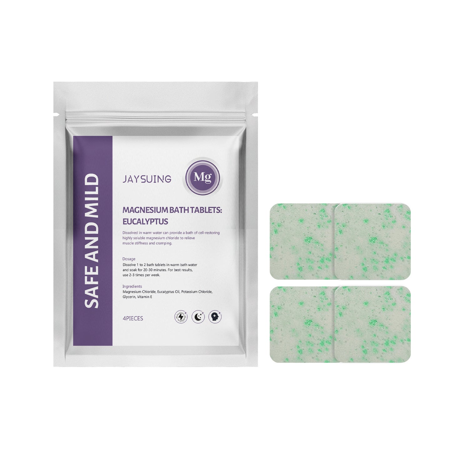 Eucalyptus Essential Oil Magnesium Bath Tablets