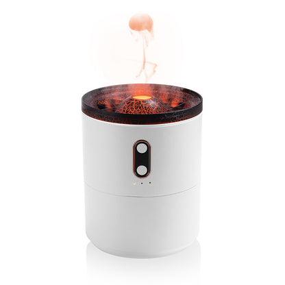 Portable Jellyfish Volcanic Flame Air Humidifier