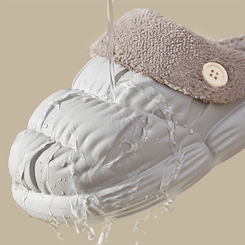 Waterproof, Non-Slip, Fluffy And Fuzzy Indoor Slippers