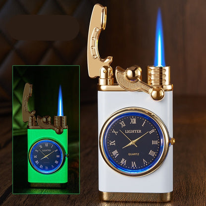 Real Dial Inflatable Windproof Lighter Men's Watch Gift