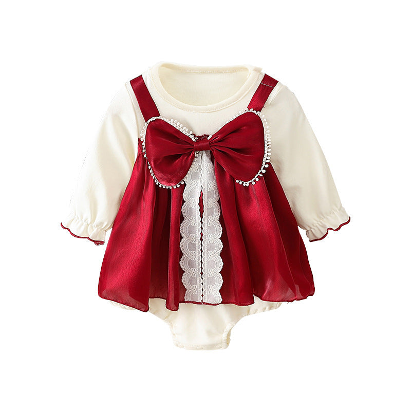 Baby Long-sleeved Triangle Romper