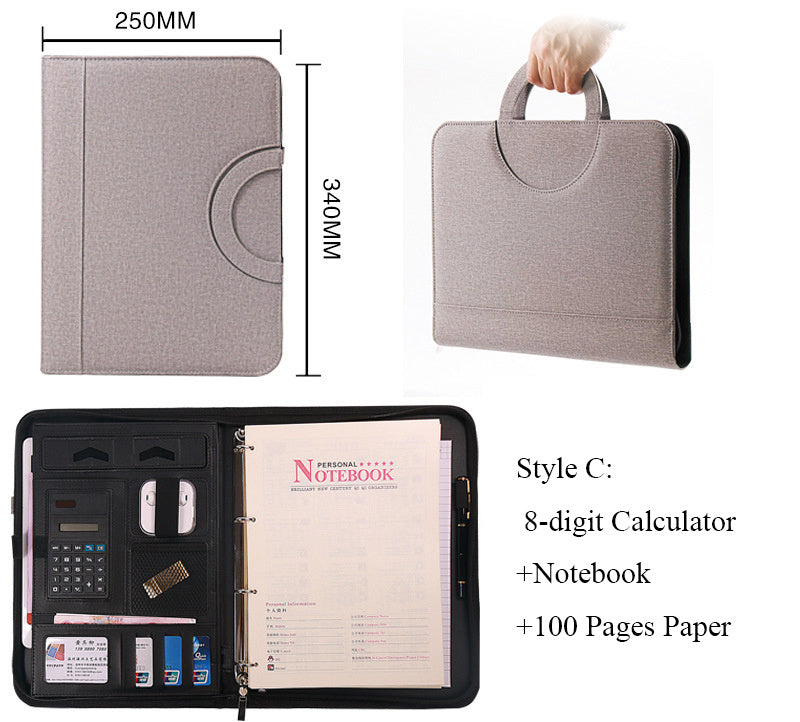 A4 Multifunctional Portable Zipper Bag