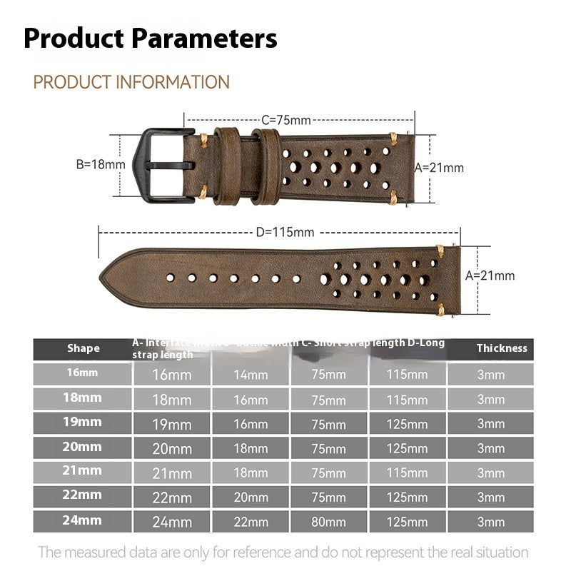 20mm Retro Comfort Strap For Watch