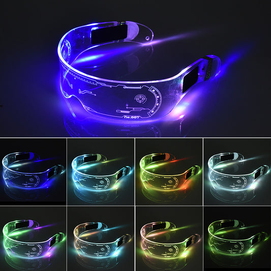 LED Luminous Futuristic Glasses