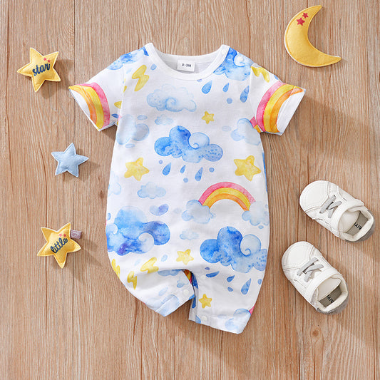 Short-sleeve Baby Jumpsuit